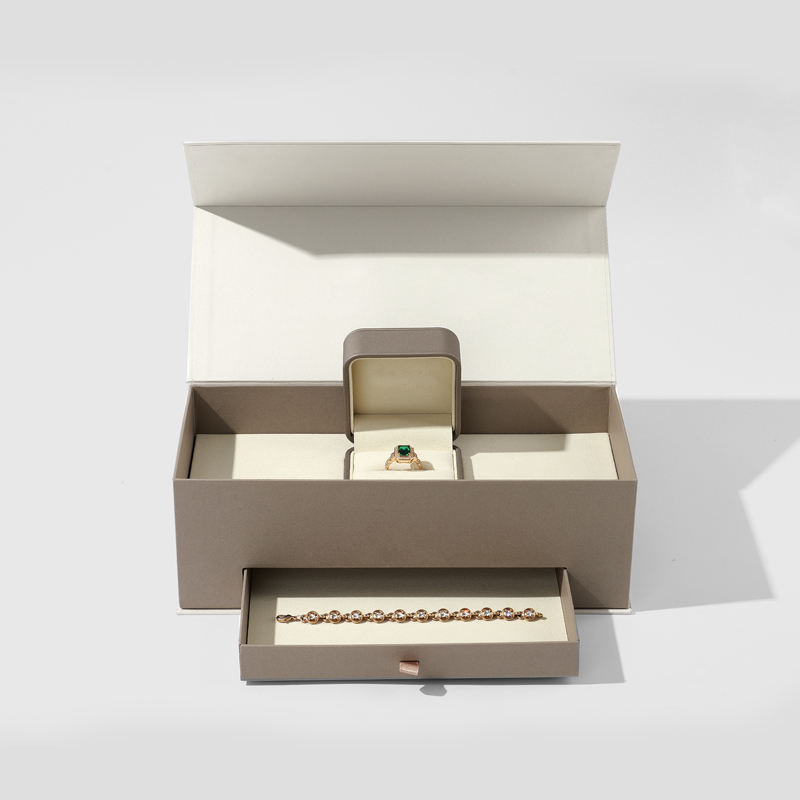 Magnetic Box Customized Multi-function Double Layer Drawer Paper Packaging Magnetic Jewelry Gift Box