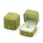 Custom Luxury Velvet Green Color Gift Boxes Ring Chain Necklace Jewelry Packaging Jewel Box Set