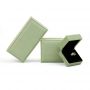 Jewelry Bracelet Box Grass Green Velvet Jewelry Box China Manufacturers Custom logo