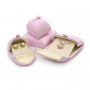 Luxury Light Green leather Jewelry Necklace Ring Custom logo Gift Box Packaging Jewelry Earring Box with Flip Lid