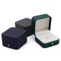 Custom logo Printed leather luxury Challenge Coin Display Case Box with Velvet Coin Gift Box