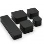 Luxury Gift Jewellery Box Personalized Custom logo Necklace Bracelet Earring Ring Packaging Black Leather Jewelry Box