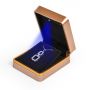 Rose gold Shiny Glossy Custom LED Jewelry Box Packaging Bracelet Necklace Earring Ring Box