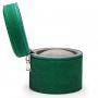 Custom zipper leather Tube shape pu watches box with pillow