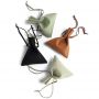 Custom logo brown Microfiber Suede Jewelry Storage Pouch Bag With Drawstring Support Pendant Package Sachet
