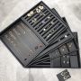 Wholesale Customized Black PU Leather Necklace Bracelet Pendant Jewelry Display Tray for Jewelry Shop