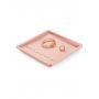 Rose gold velvety Jewelry Plate Necklace Pendant Display Look Pallets Ring Jewelry Plate Storage Plate