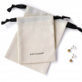 Custom Canvas Drawstring Gift Bag Custom Cotton Earing Ring Jewelry Packaging Dust Drawstring Dust Bag Small Muslin Cotton Bags