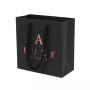 Super Paper Bags rose gold foil embossed Logo Hot Foiled Cotton Handle Good Price Shoes Rings Watch Jewelry Paper Bag